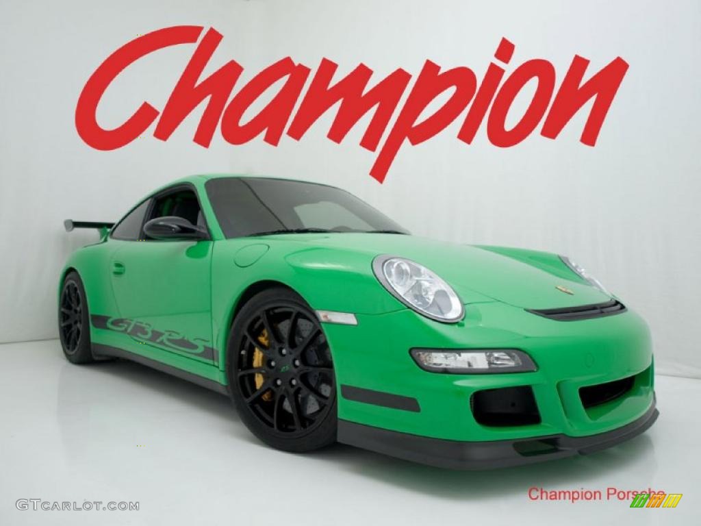 2008 911 GT3 RS - Green/Black / Black Full Leather photo #1