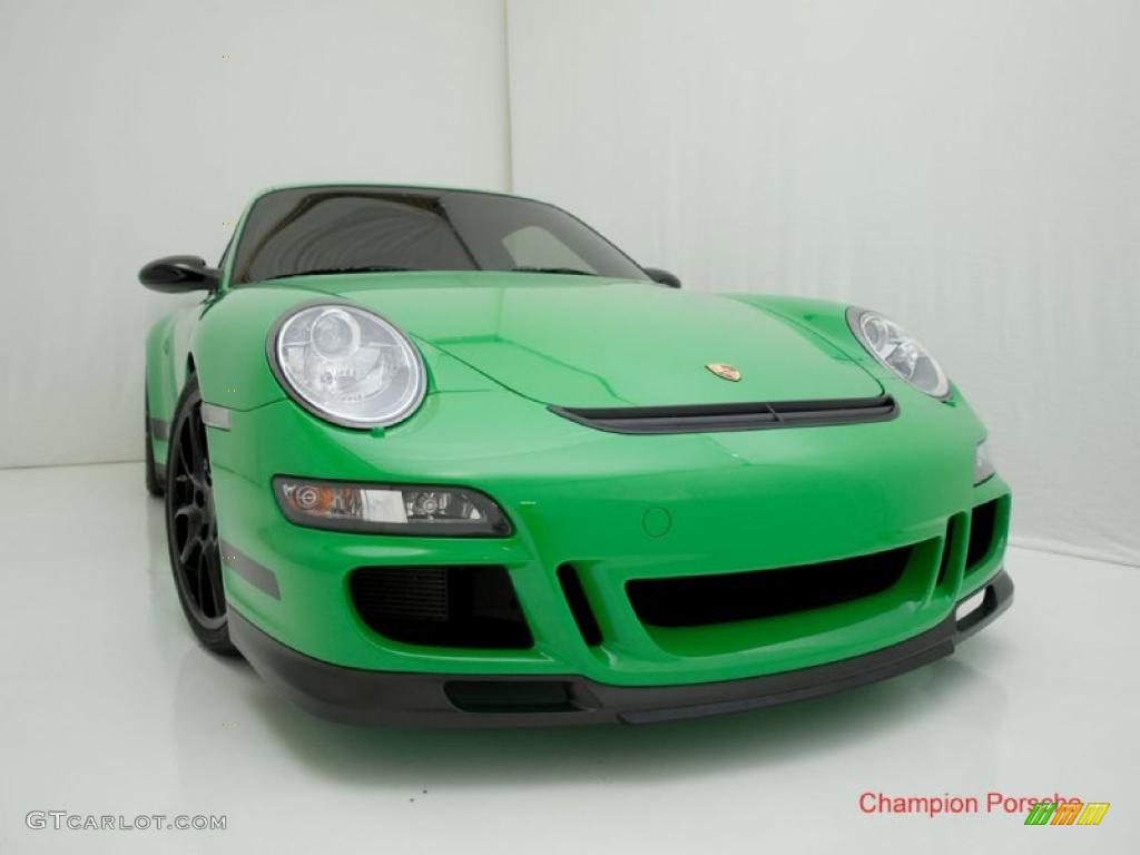 2008 911 GT3 RS - Green/Black / Black Full Leather photo #2