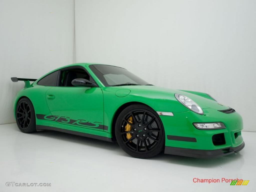 2008 911 GT3 RS - Green/Black / Black Full Leather photo #3