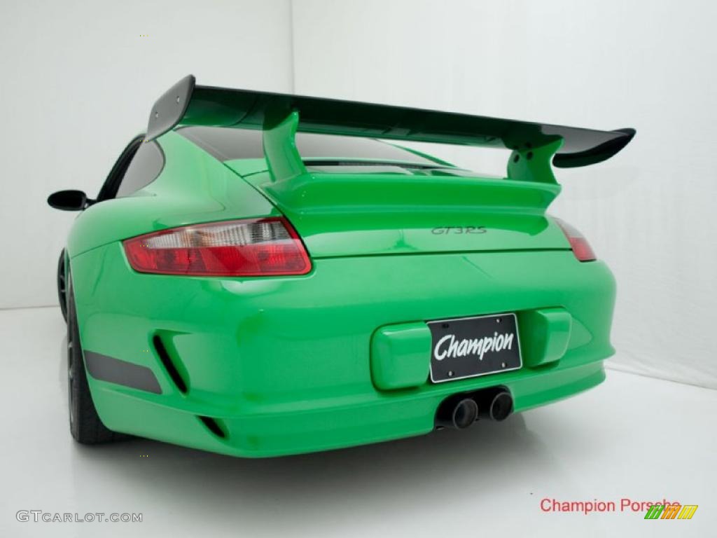 2008 911 GT3 RS - Green/Black / Black Full Leather photo #5