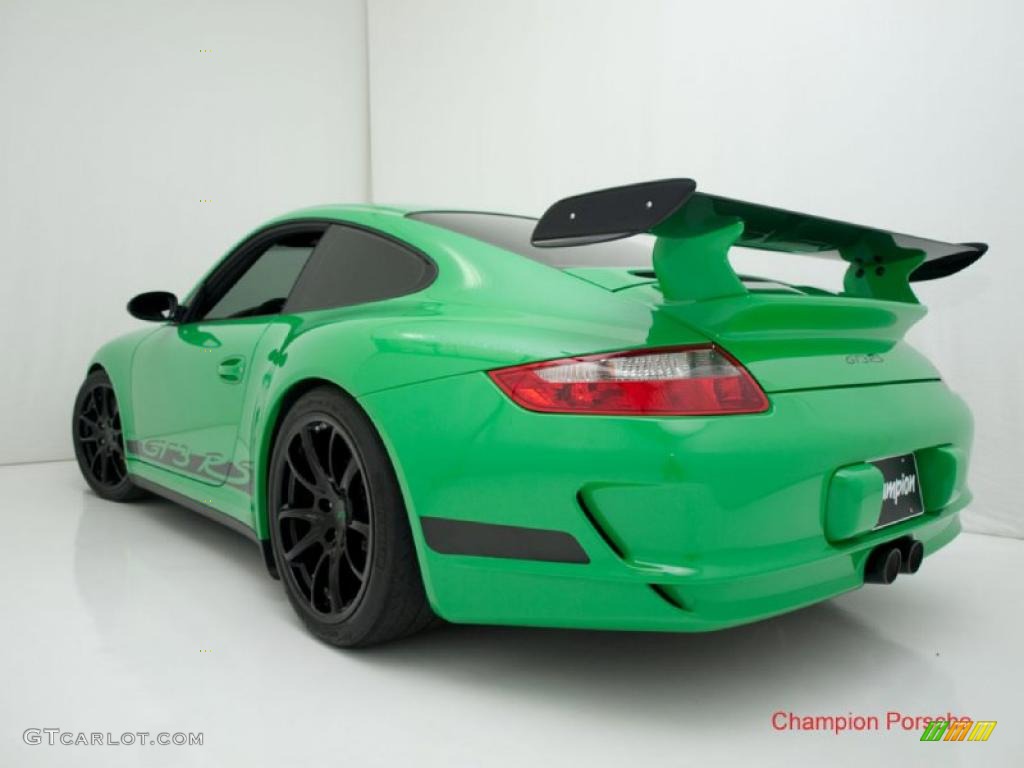 2008 911 GT3 RS - Green/Black / Black Full Leather photo #6