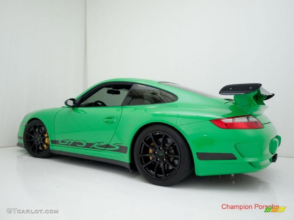 2008 911 GT3 RS - Green/Black / Black Full Leather photo #8