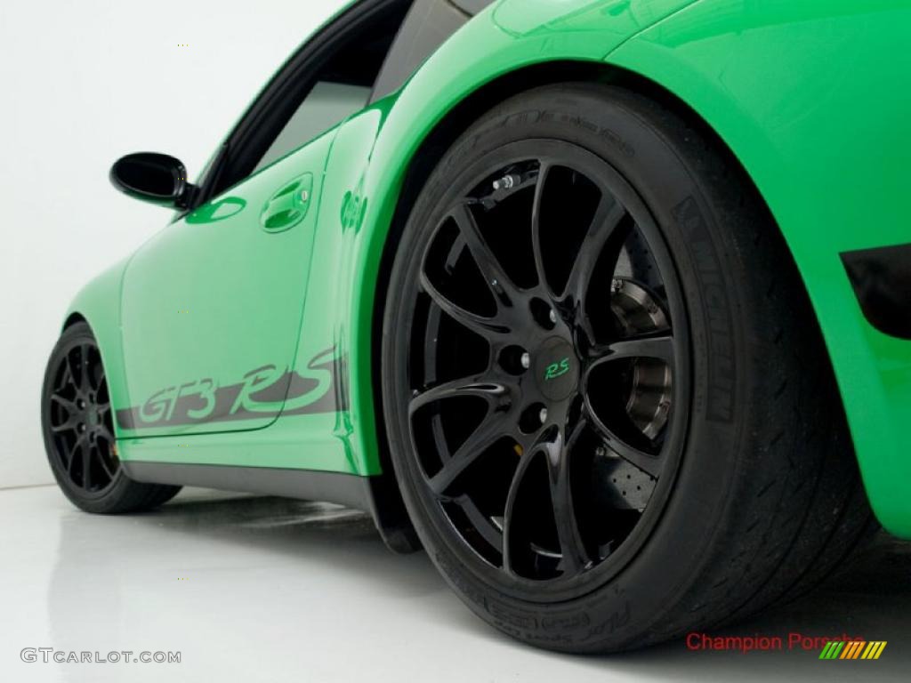 2008 911 GT3 RS - Green/Black / Black Full Leather photo #9