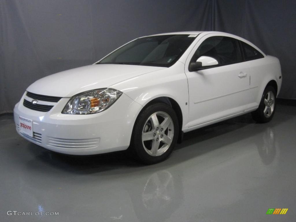 2009 Cobalt LT Coupe - Summit White / Gray photo #1