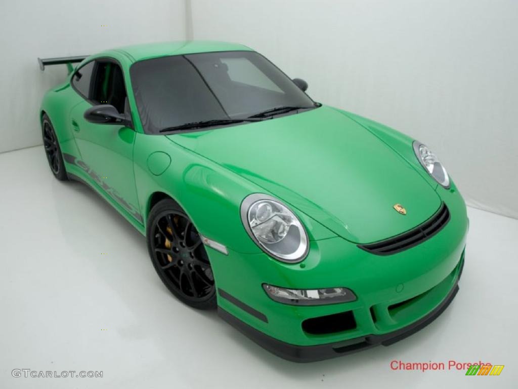 2008 911 GT3 RS - Green/Black / Black Full Leather photo #23