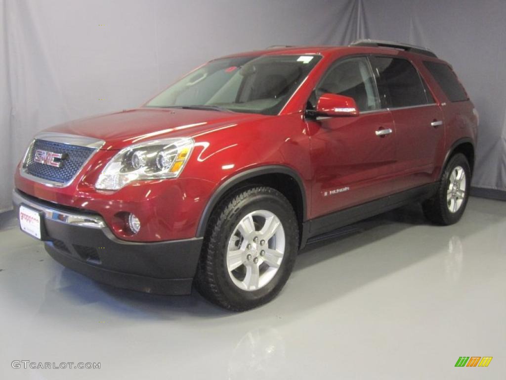 2007 Acadia SLT AWD - Red Jewel Tintcoat / Ebony photo #1