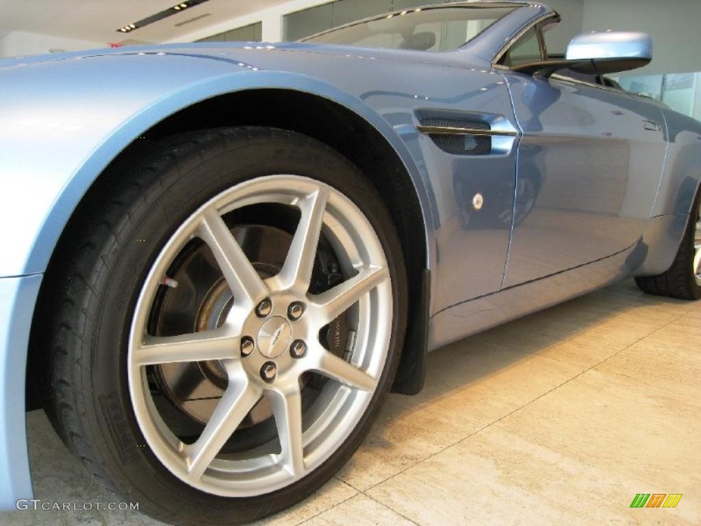 2008 V8 Vantage Roadster - Glacial Blue 2 / Caspian Blue photo #8