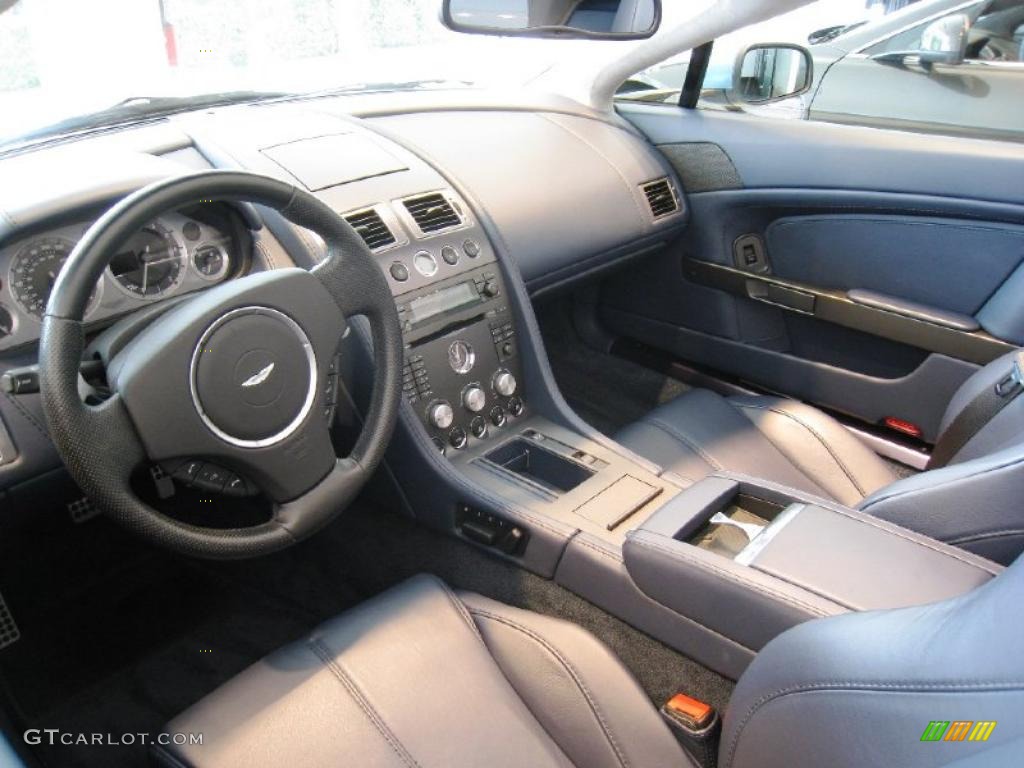 2008 V8 Vantage Roadster - Glacial Blue 2 / Caspian Blue photo #12