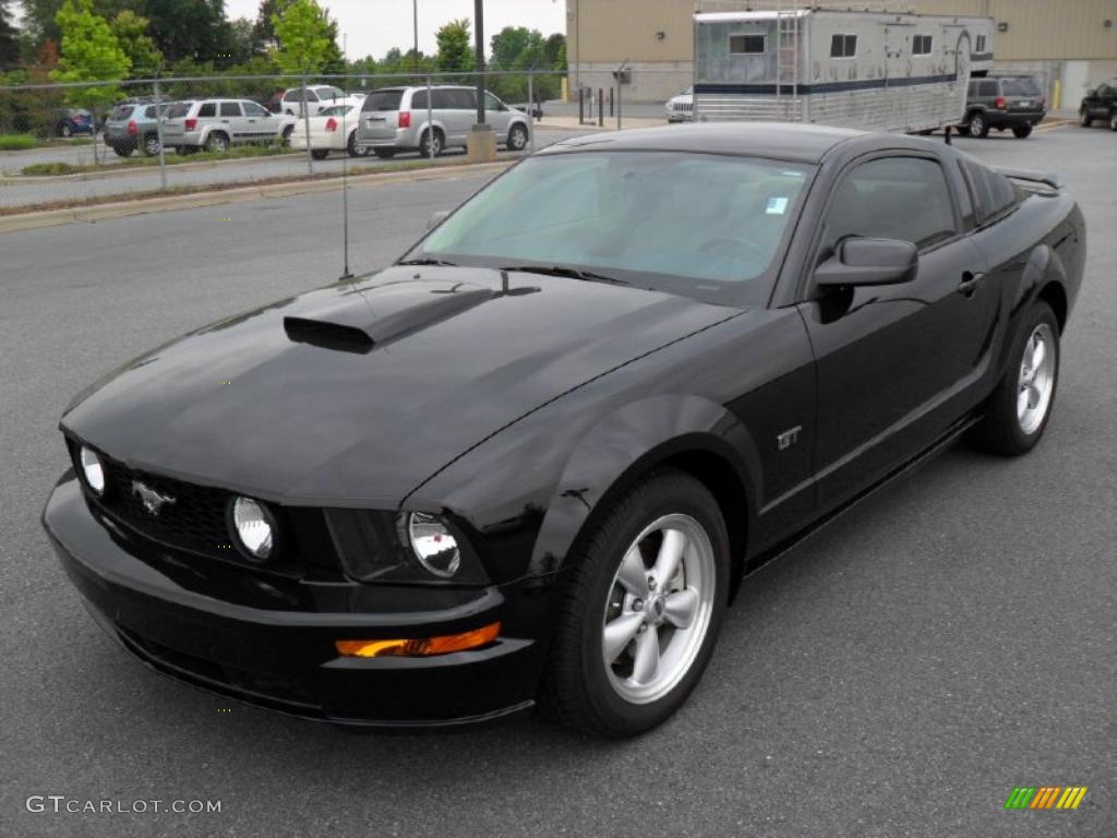 2008 Mustang GT Premium Coupe - Black / Medium Parchment photo #1