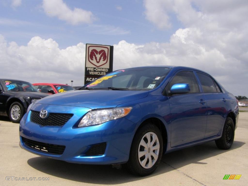 2009 Corolla LE - Blue Streak Metallic / Ash photo #1