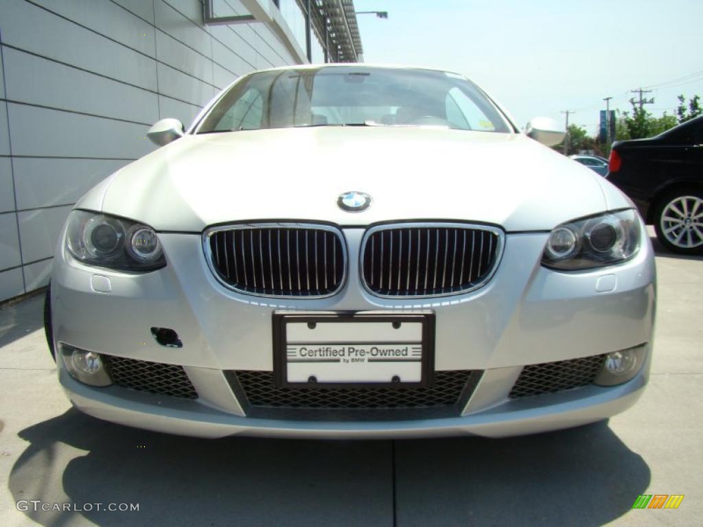 2007 3 Series 335i Convertible - Titanium Silver Metallic / Black photo #2