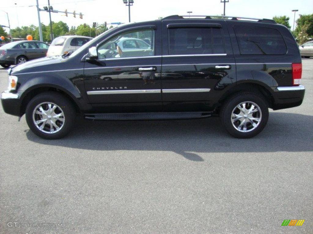 2007 Aspen Limited 4WD - Brilliant Black Crystal Pearl / Dark Khaki/Light Graystone photo #2