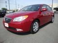 2007 Redfire Pearl Hyundai Elantra GLS Sedan  photo #1