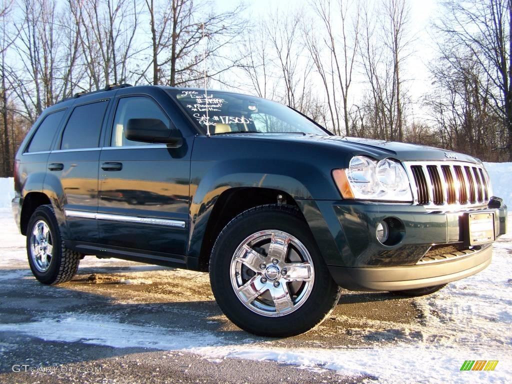 2006 Grand Cherokee Limited 4x4 - Deep Beryl Green Pearl / Khaki photo #8