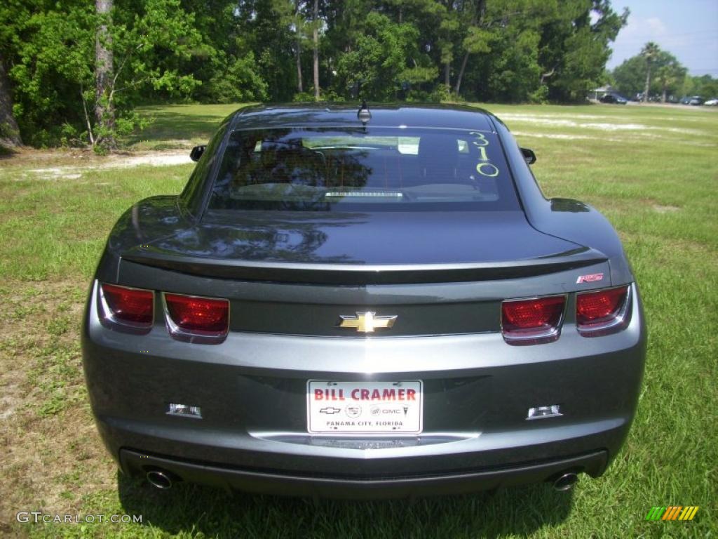 2010 Camaro LT/RS Coupe - Cyber Gray Metallic / Black photo #3