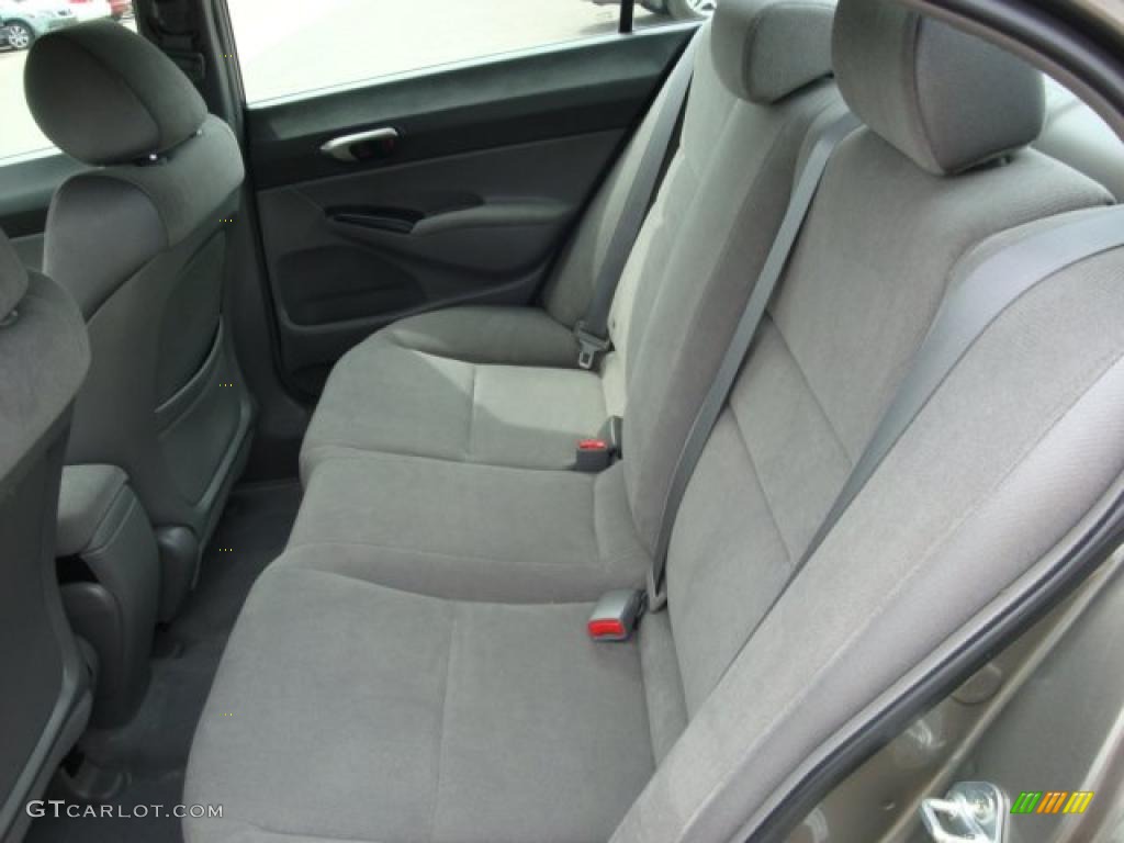 2007 Civic LX Sedan - Galaxy Gray Metallic / Gray photo #9