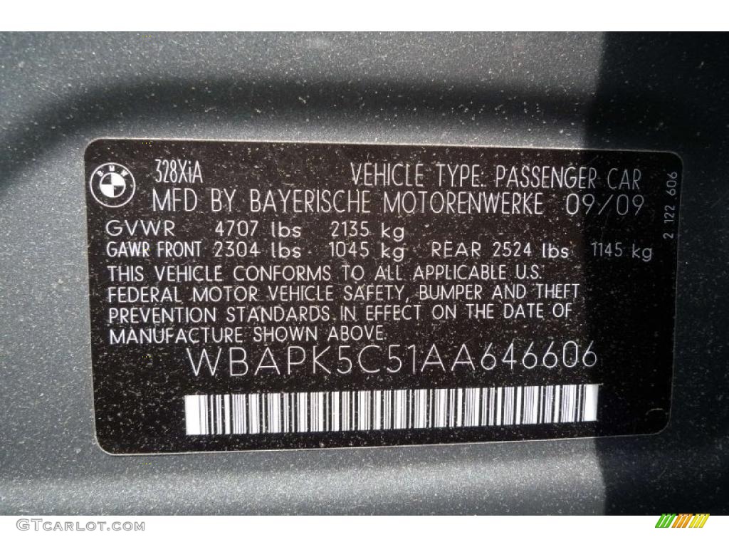 2010 3 Series 328i xDrive Sedan - Space Gray Metallic / Black photo #49