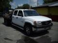 2002 Summit White GMC Sierra 3500 SL Crew Cab 4x4 Dually Flat Bed  photo #1