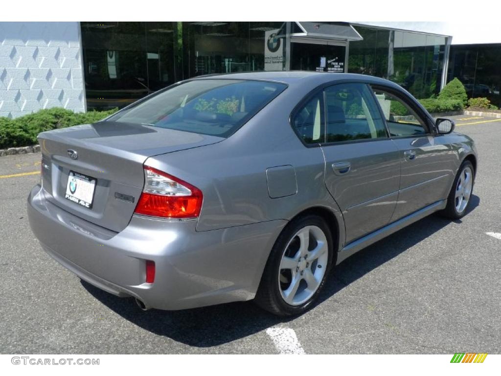 2008 Legacy 2.5i Sedan - Quartz Silver Metallic / Off Black photo #6