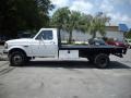 1997 Oxford White Ford F350 XL Regular Cab Dually Chassis Flat Bed  photo #6
