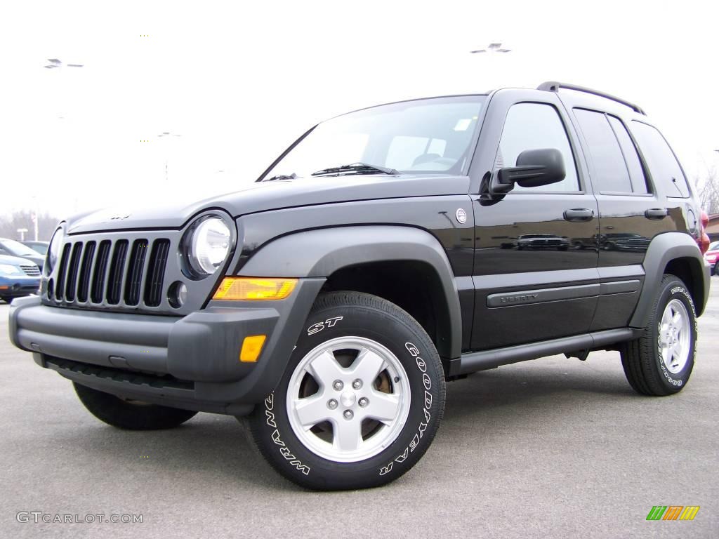 2006 Liberty Sport 4x4 - Black / Khaki photo #1