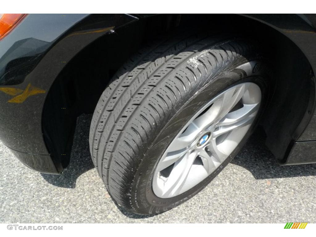 2008 3 Series 328xi Sedan - Jet Black / Black photo #2