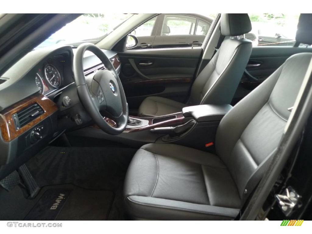 2008 3 Series 328xi Sedan - Jet Black / Black photo #24