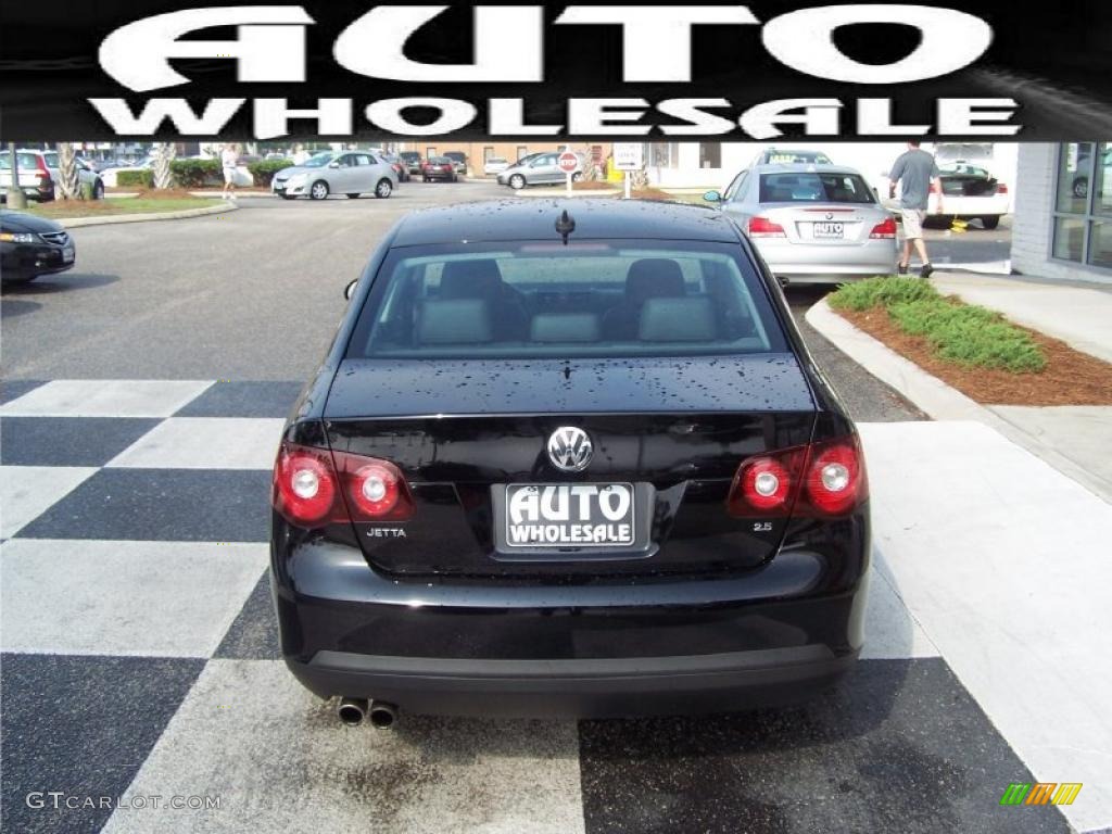 2008 Jetta SE Sedan - Black / Anthracite Black photo #3