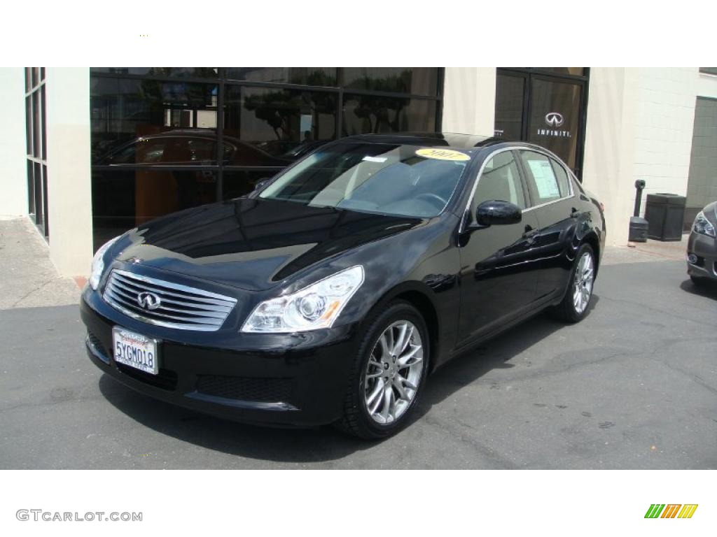 2007 G 35 Journey Sedan - Black Obsidian / Graphite Black photo #1