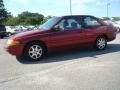 1996 Toreador Red Metallic Ford Escort LX Coupe  photo #2