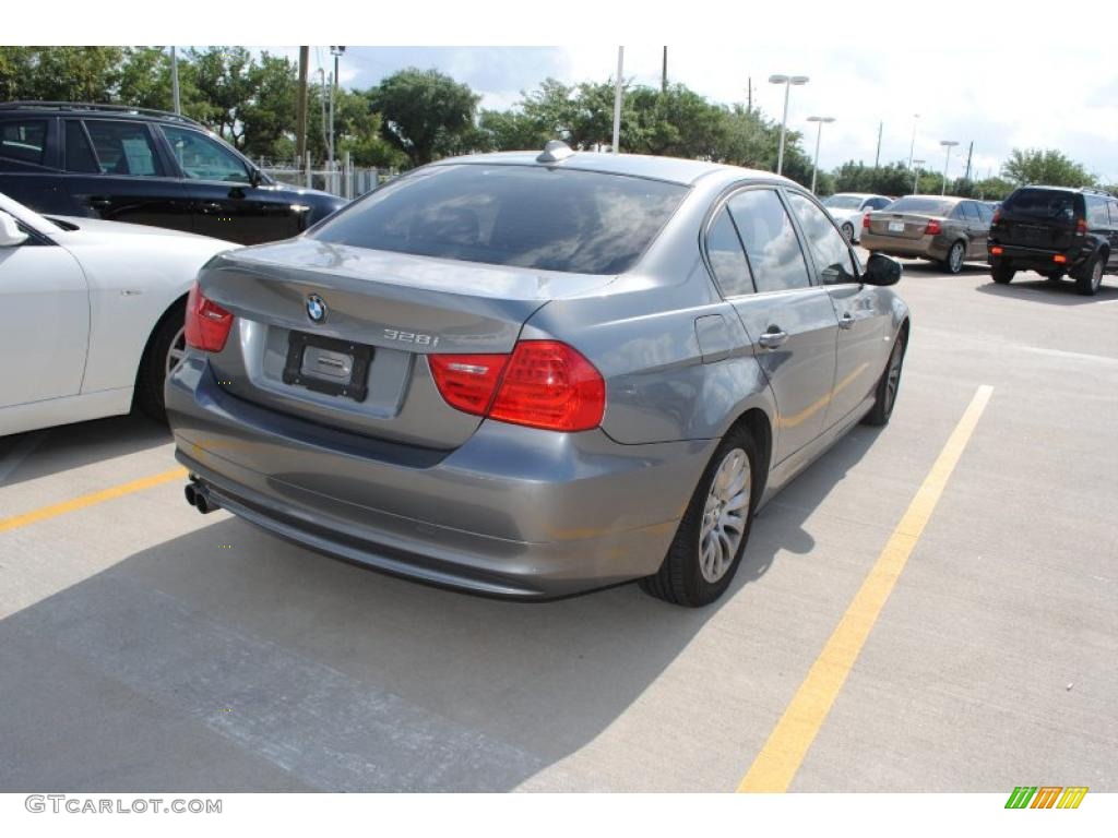 2009 3 Series 328i Sedan - Space Grey Metallic / Black photo #4