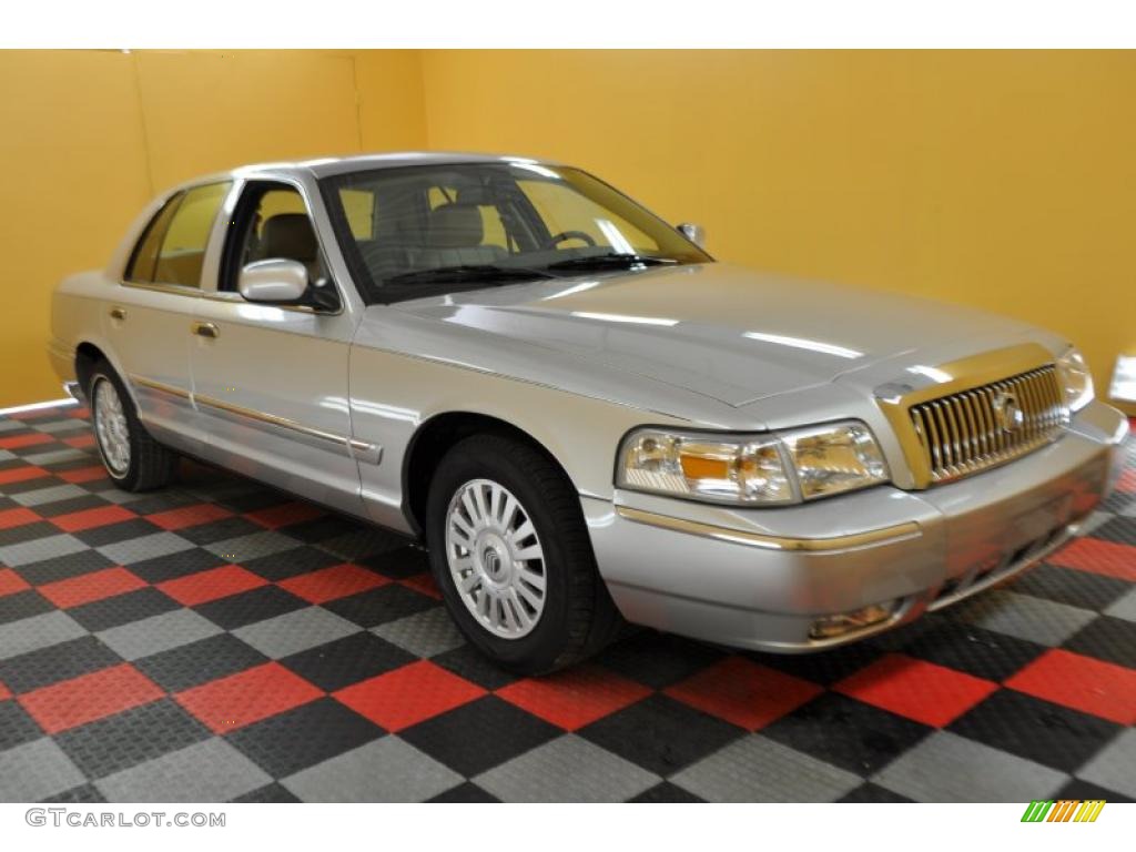 2008 Grand Marquis LS - Silver Birch Metallic / Medium Light Stone photo #1