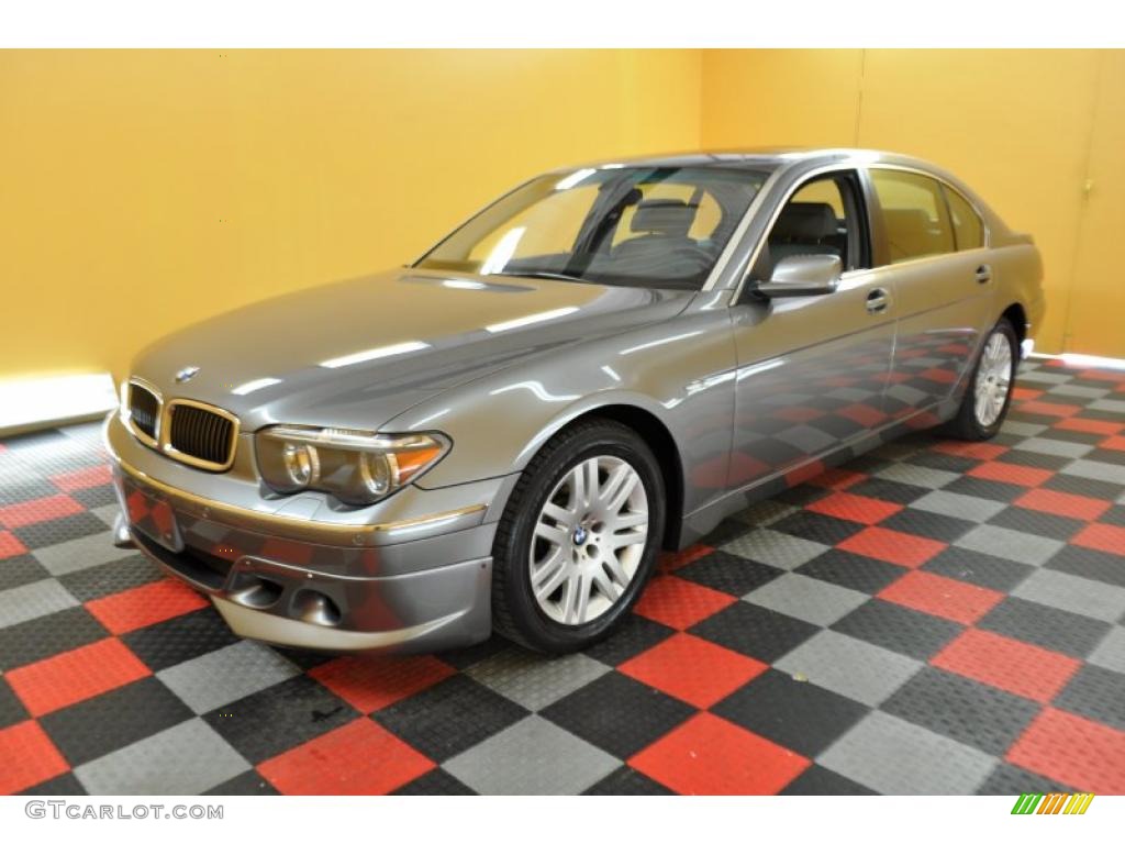 2003 7 Series 745Li Sedan - Titanium Grey Metallic / Basalt Grey/Flannel Grey photo #3