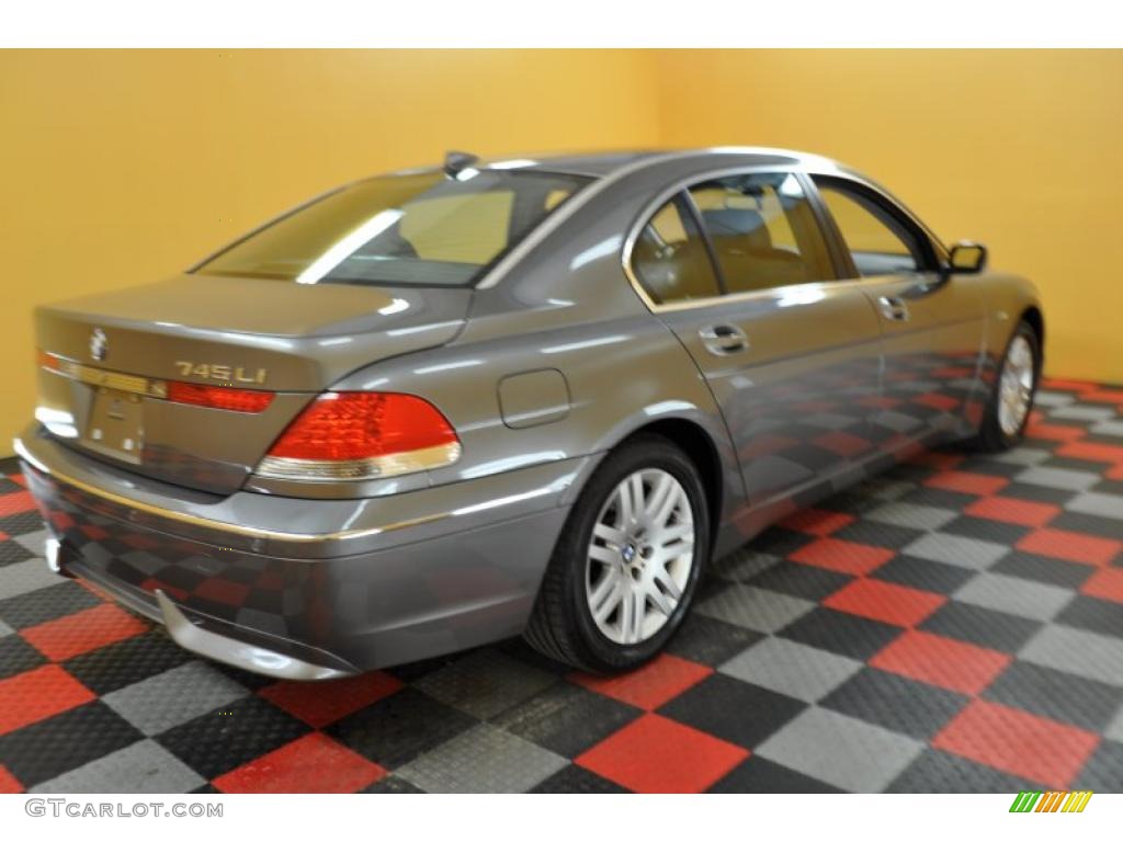 2003 7 Series 745Li Sedan - Titanium Grey Metallic / Basalt Grey/Flannel Grey photo #6