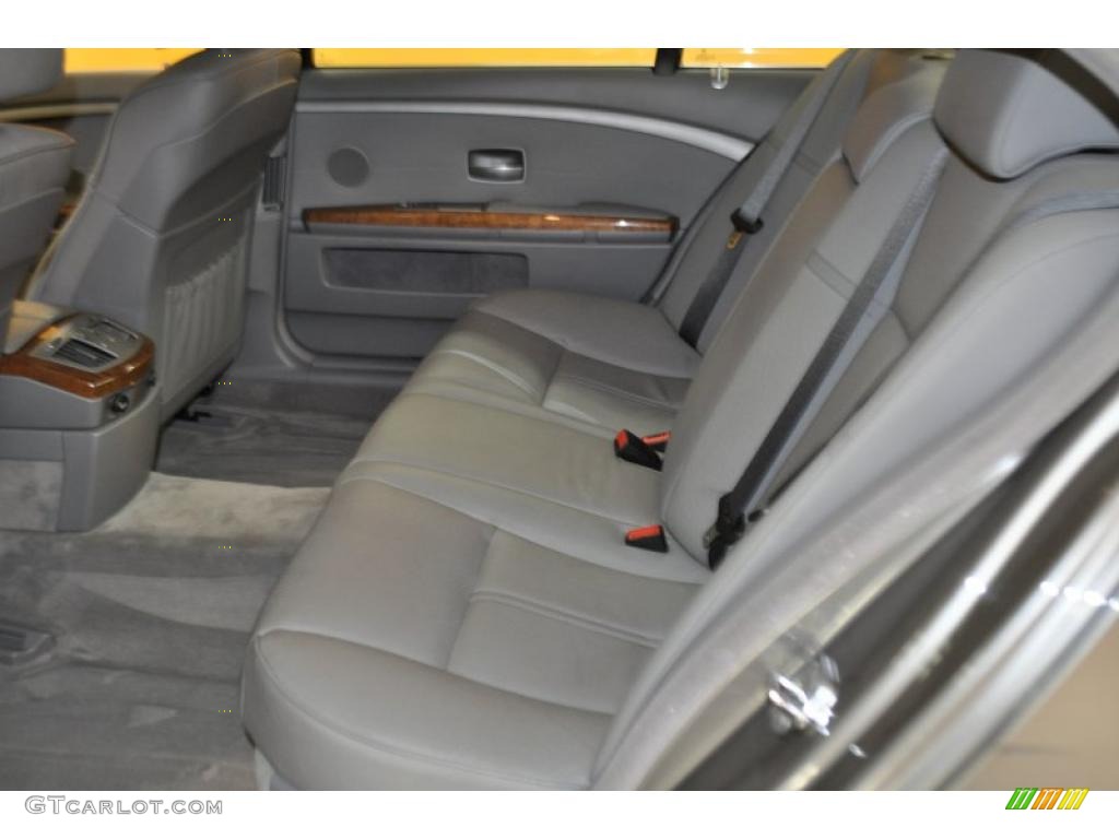 2003 7 Series 745Li Sedan - Titanium Grey Metallic / Basalt Grey/Flannel Grey photo #14
