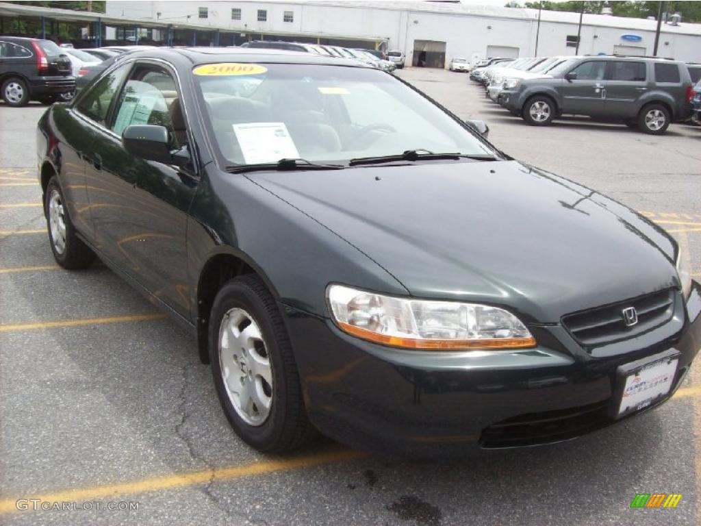 2000 Accord EX Coupe - Dark Emerald Pearl / Ivory photo #1
