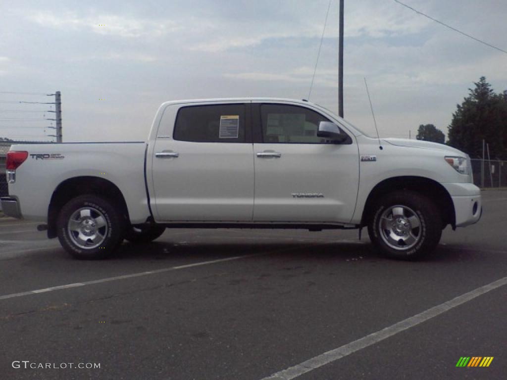 2010 Tundra Limited CrewMax 4x4 - Super White / Red Rock photo #32