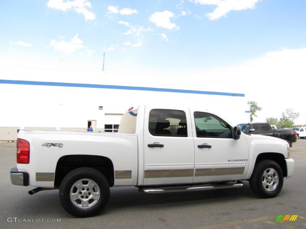 2009 Silverado 1500 LT Crew Cab 4x4 - Summit White / Light Titanium photo #8