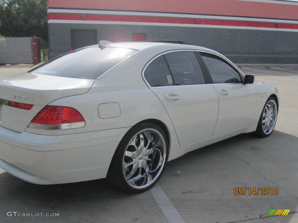 2004 7 Series 745i Sedan - Alpine White / Dark Beige/Beige III photo #10