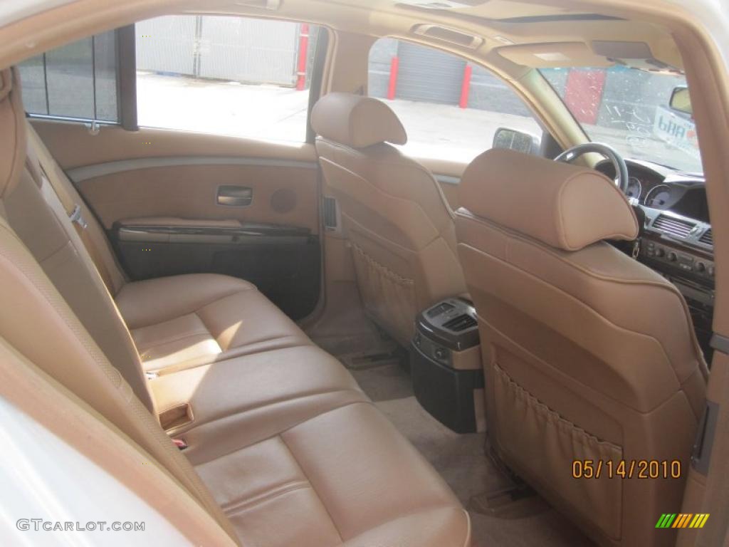 2004 7 Series 745i Sedan - Alpine White / Dark Beige/Beige III photo #22