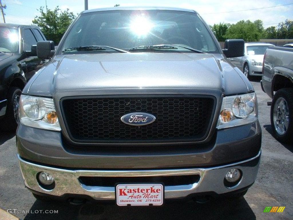 2006 F150 XLT SuperCab 4x4 - Dark Shadow Grey Metallic / Medium/Dark Flint photo #2