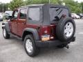 2007 Red Rock Crystal Pearl Jeep Wrangler Unlimited X 4x4  photo #6