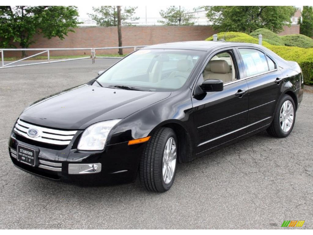 2007 Fusion SEL V6 AWD - Black / Camel photo #1