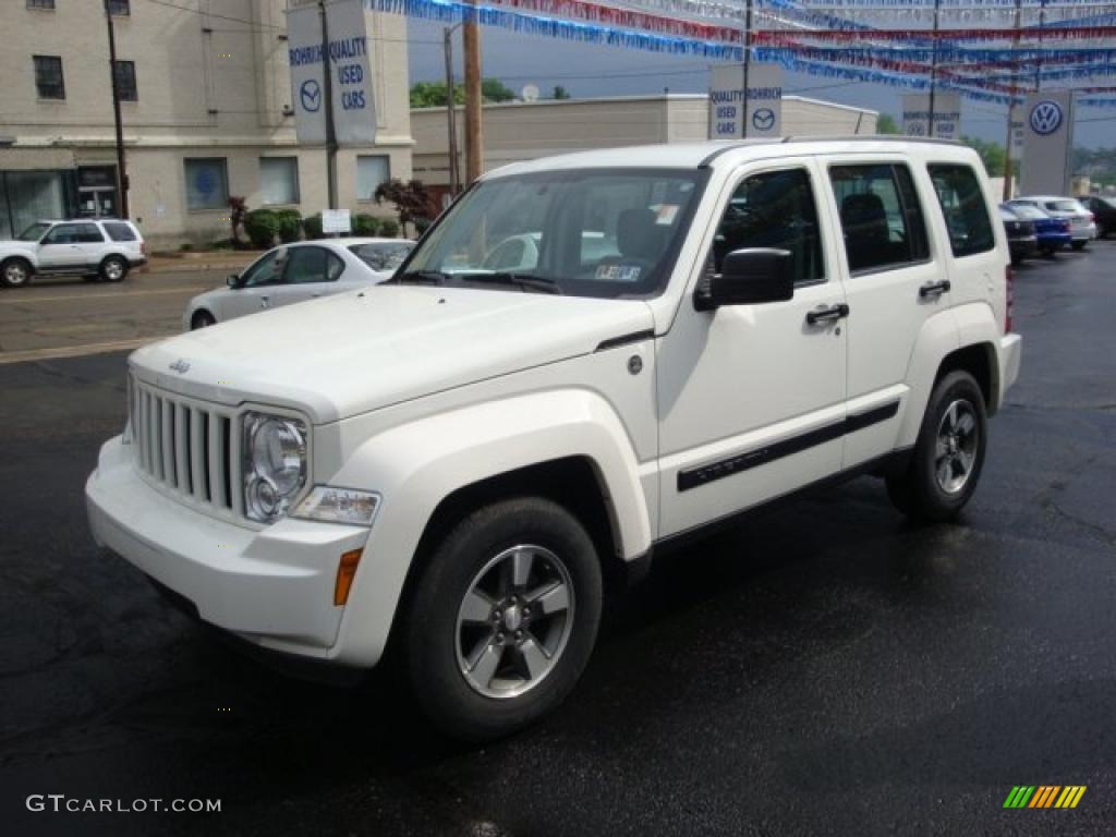 2008 Liberty Sport 4x4 - Stone White / Pastel Slate Gray photo #1