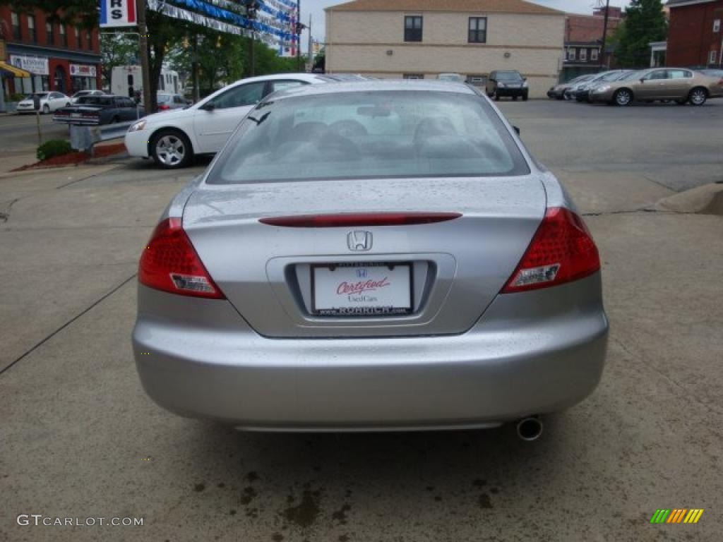 2007 Accord LX Coupe - Alabaster Silver Metallic / Gray photo #3