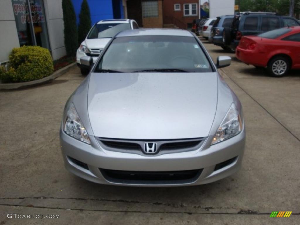 2007 Accord LX Coupe - Alabaster Silver Metallic / Gray photo #10