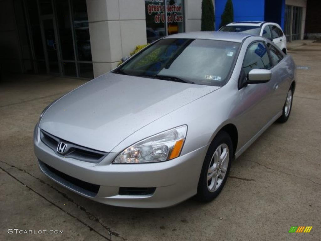 2007 Accord LX Coupe - Alabaster Silver Metallic / Gray photo #11