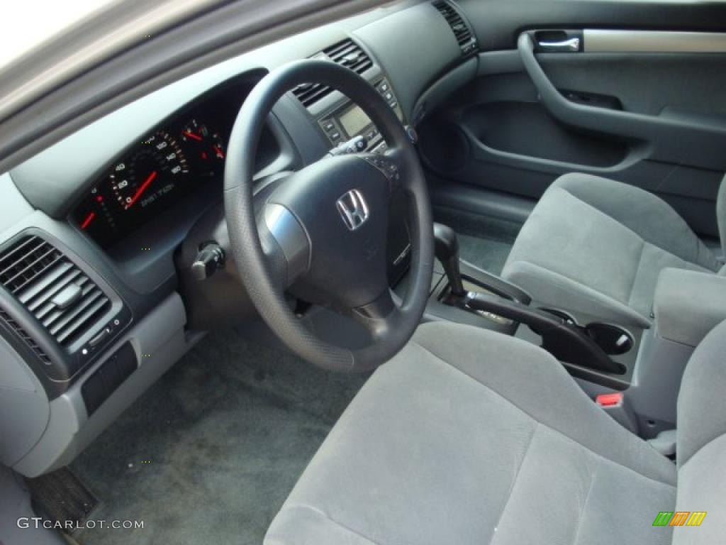 2007 Accord LX Coupe - Alabaster Silver Metallic / Gray photo #15