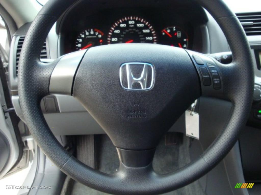 2007 Accord LX Coupe - Alabaster Silver Metallic / Gray photo #16