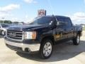 2008 Onyx Black GMC Sierra 1500 SLE Crew Cab  photo #1